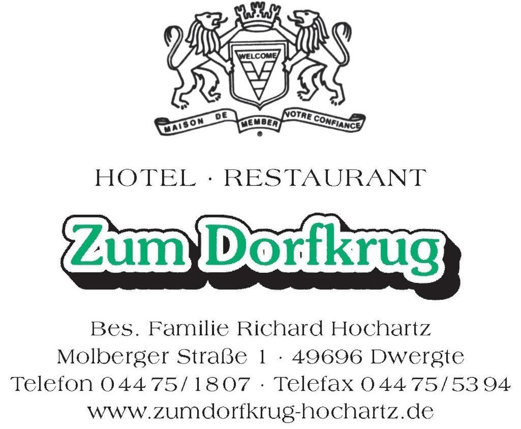 Gasthof Zum Dorfkrug Molbergen Esterno foto